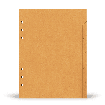 Jeu de 6 intercalaires pour organiseur A5 - compatible Filofax, Kikki.K...