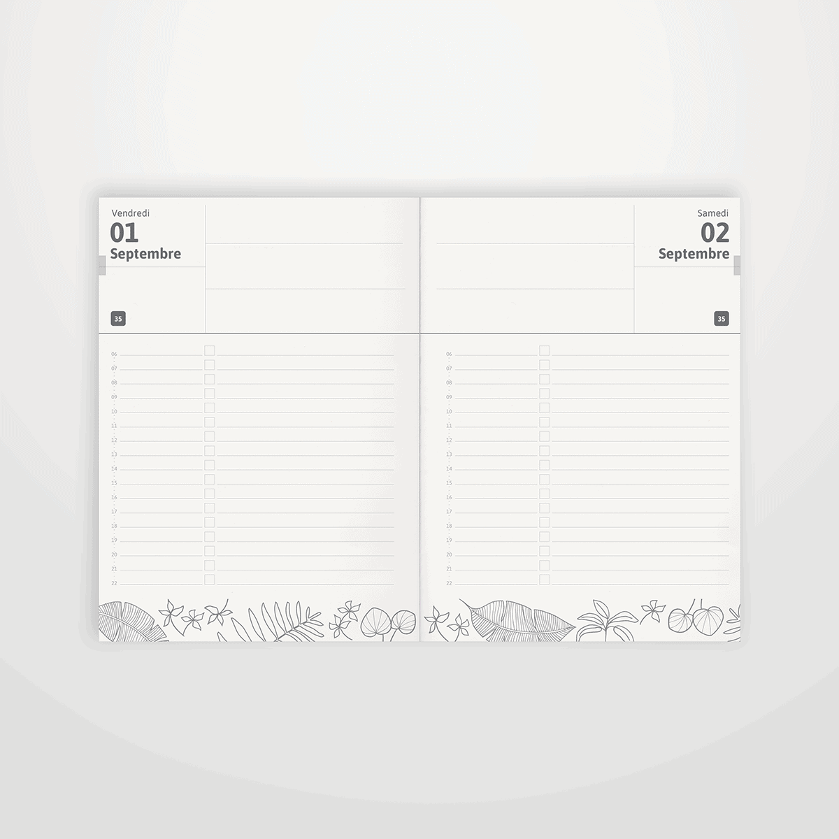 Agenda Journalier: Planificateur grand format A4 - 365 jours, 1 page par  jour de Janvier à Décembre - Couverture Luxe bleu Doré Or - Organisateur   et fille, Emploi du temps. by Joël & Christine Edition