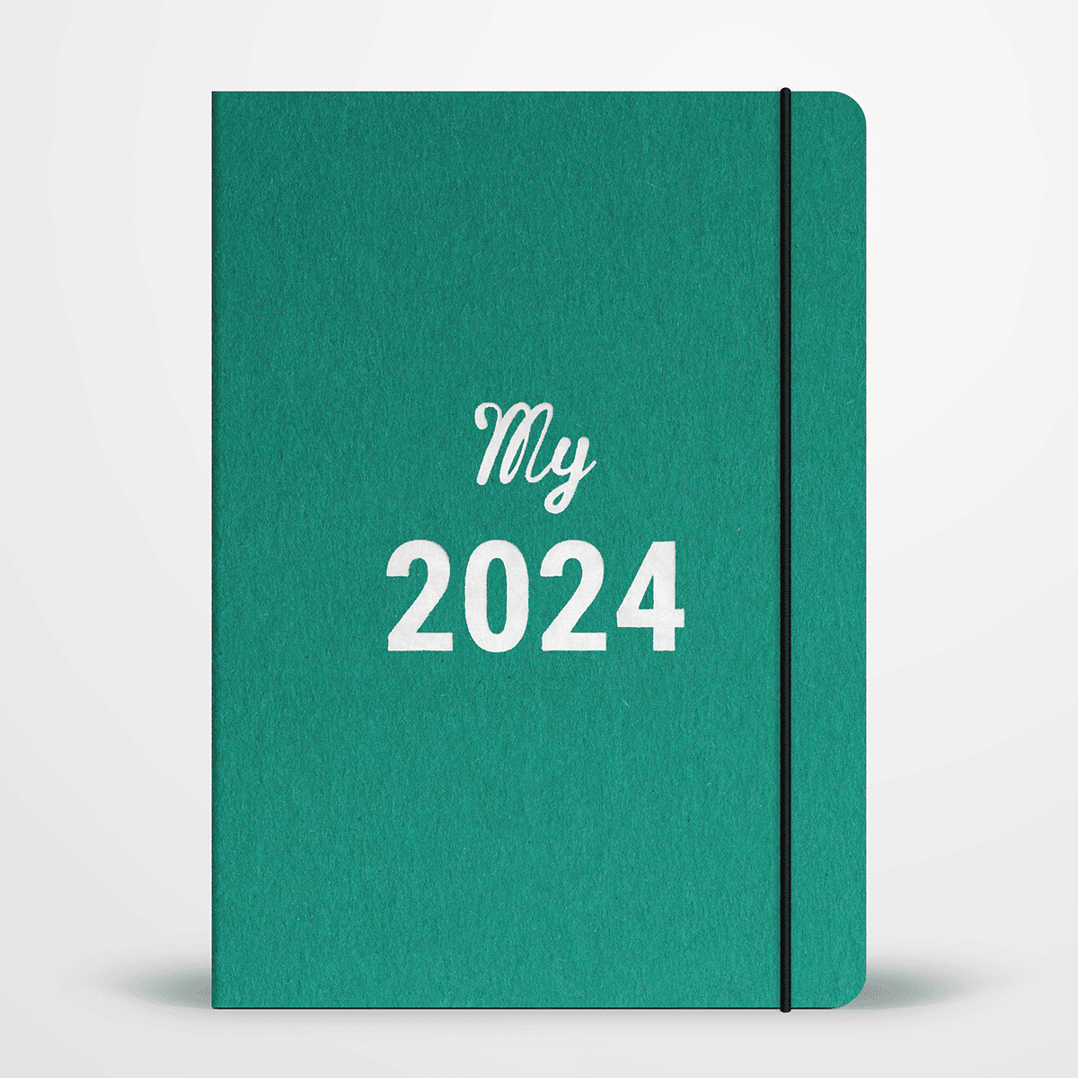 Agenda 2024 - Vert vif - Avec 46 pages de listes - ON RANGE TOUT