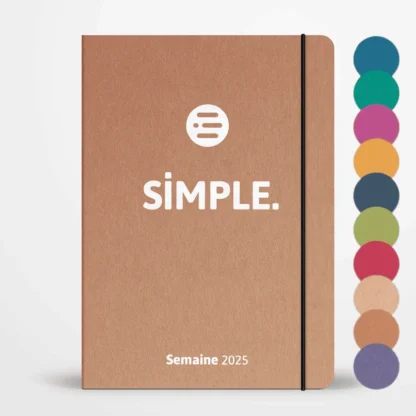Duo Organisation 2025 – Agenda SIMPLE Semaine + Jaquette de protection Zen - Image 6