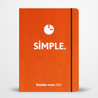 SIMPLE Rendez-vous - Agenda semainier 2026