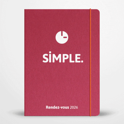 SIMPLE Rendez-vous - Agenda semainier 2026