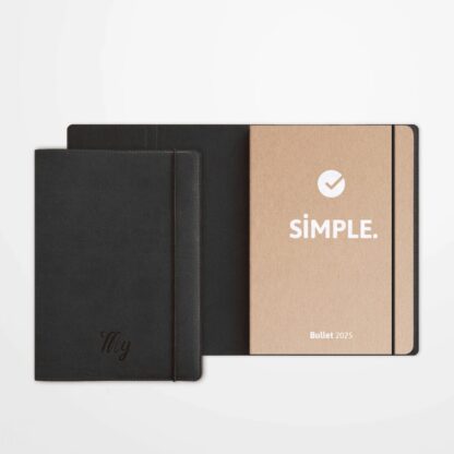 Duo organisation – Agenda 2025 SIMPLE Bullet Sable + Jaquette de protection Zen Noir