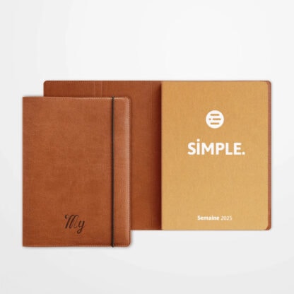 Duo Organisation 2025 – Agenda SIMPLE Semaine + Jaquette de protection Zen