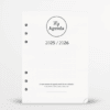Agenda scolaire 2025 / 2026 - Recharge pour organiseur A5