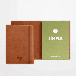 Duo 2026 – Agenda SIMPLE Semaine + Jaquette de protection Zen