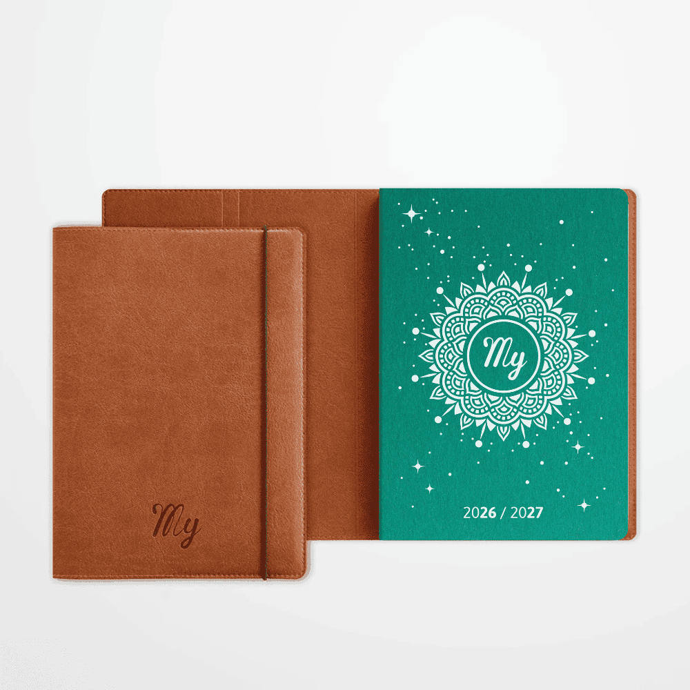 Duo 2026/2027 Agenda souple A5 + Jaquette de protection Zen