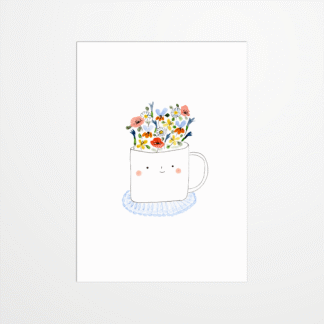Carte postale - Julie Adore - Madame Tasse