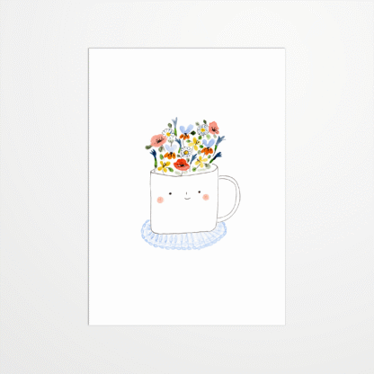 Carte postale - Julie Adore - Madame Tasse