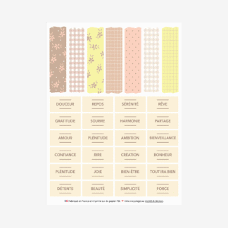 Les stickers masking tape