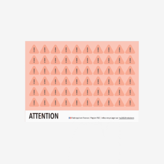 Les stickers attention
