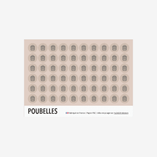 Les stickers poubelles