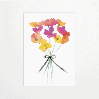 Carte postale - LaFa - I can buy myself flowers