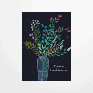 Carte postale - Sonia Cavallini - Sincères condoléances