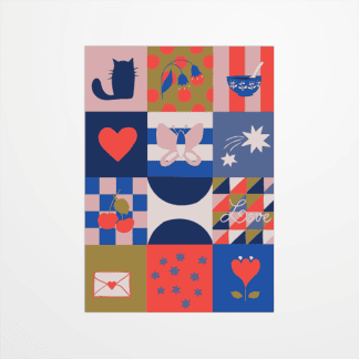 Carte postale - Claire Priou - Damier