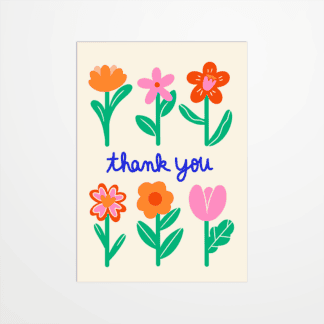 Carte postale - Coquiette - Thank you