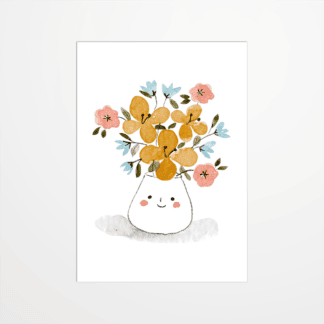 Carte postale - Julie Adore - Pot jaune