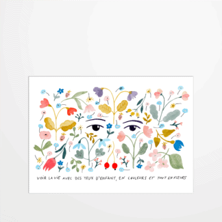 Carte postale - Julie Adore - Les yeux