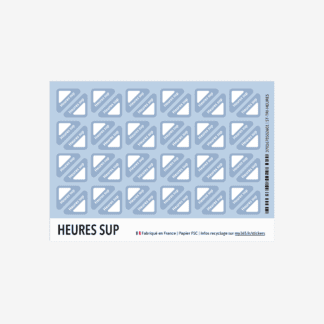 Stickers triangle Heures sup