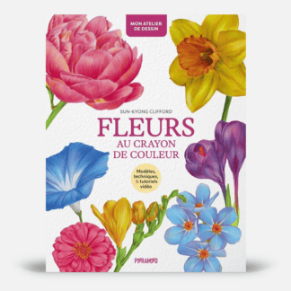 Fleurs au crayon de couleur - Modèles, techniques & tutoriel