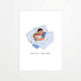 Carte postale - Lorraine Sorlet - With you I feel held