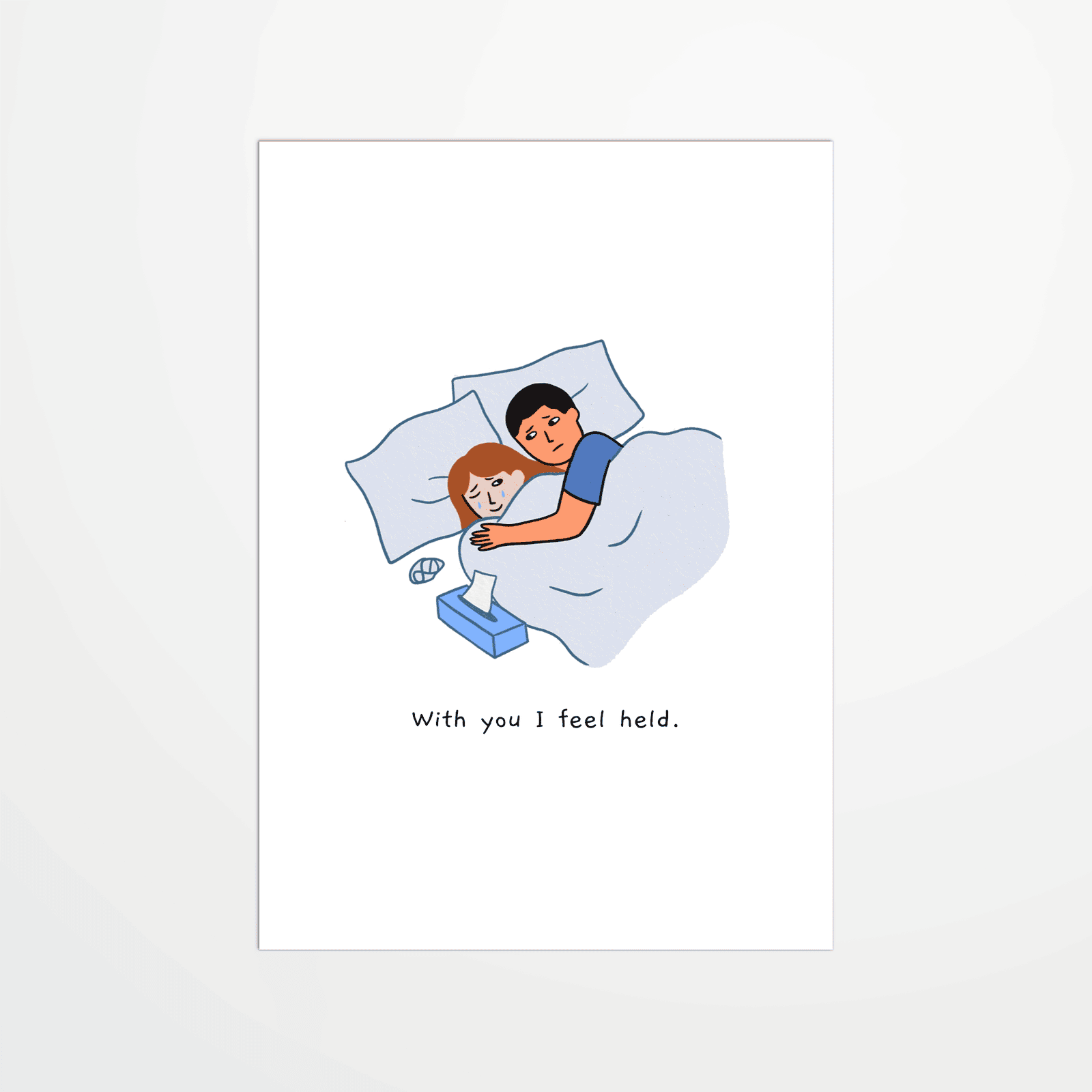 Carte postale - Lorraine Sorlet - With you I feel held