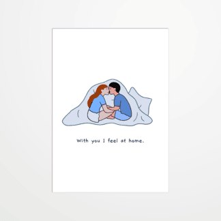 Carte postale - Lorraine Sorlet - With you I feel at home