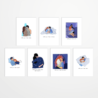 Le lot de 7 cartes postales - Lorraine Sorlet