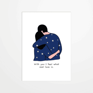Carte postale - Lorraine Sorlet - With you I feel what real love is