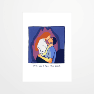 Carte postale - Lorraine Sorlet - With you I feel the spark
