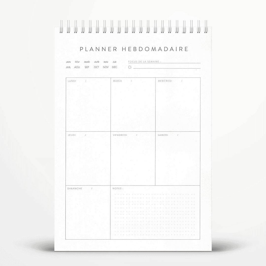 Planner hebdomadaire non daté - Image 2