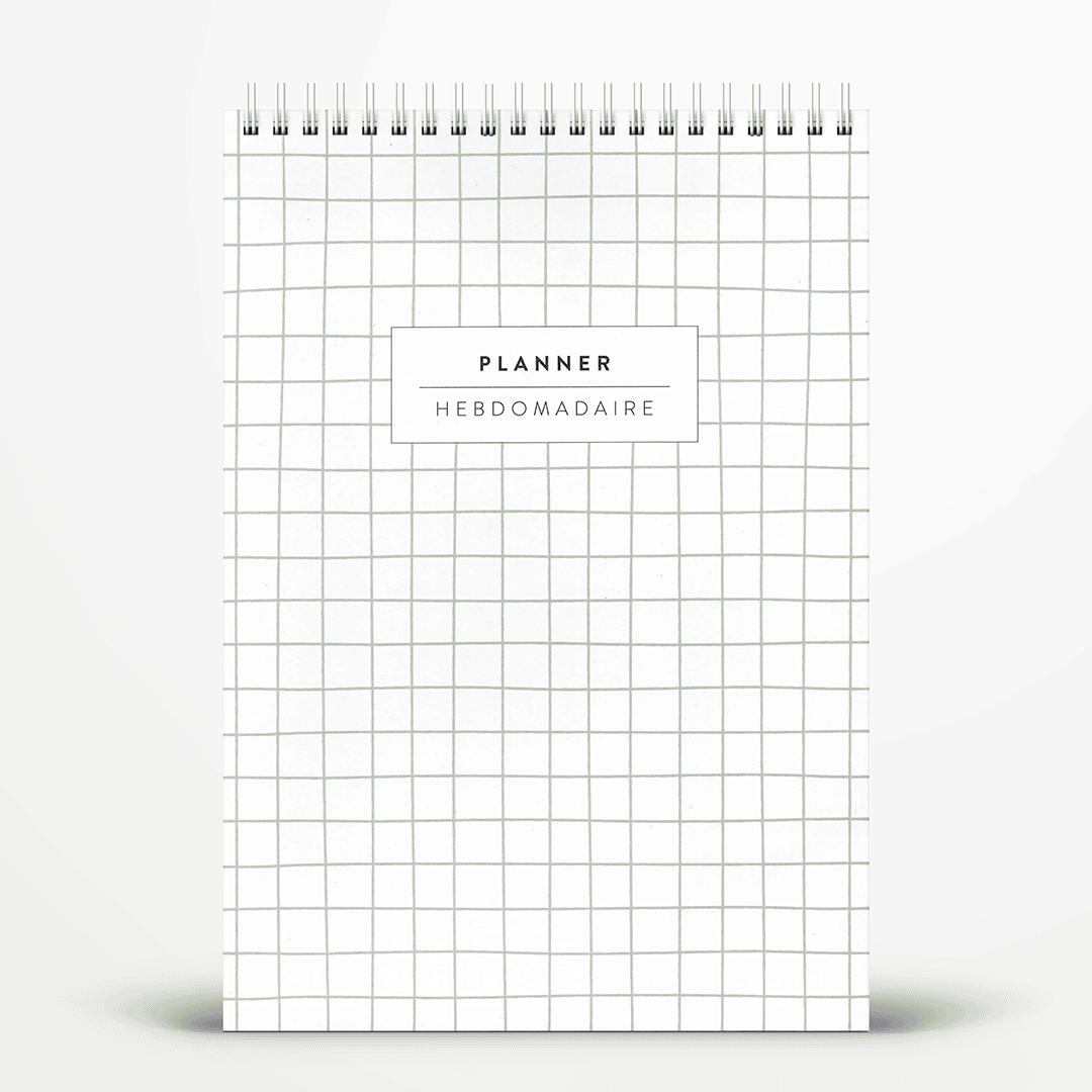 Planner hebdomadaire non daté