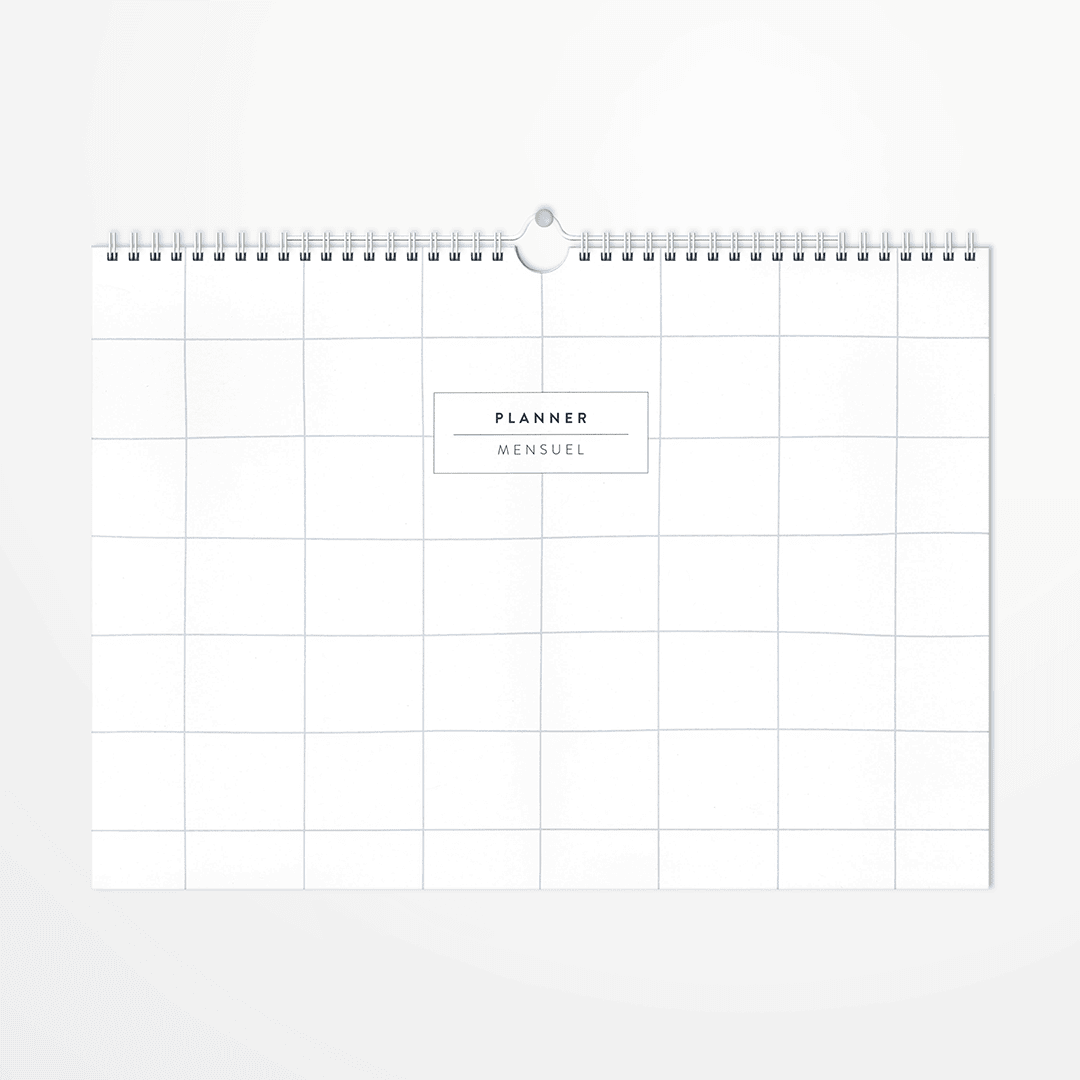 Planner mensuel non daté
