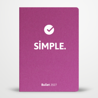 SIMPLE Bullet - Agenda semainier 2027 - Couverture